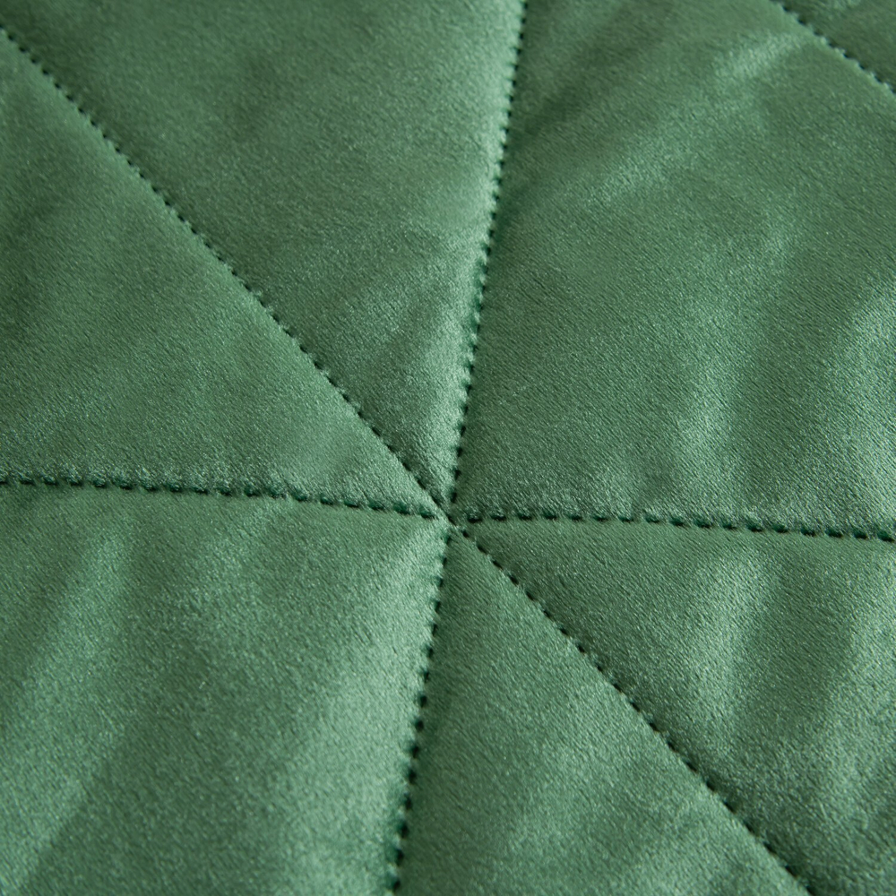 Велюровое покрывало в клетку с наволочками OVL049