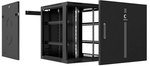 Шкаф настенный 19", 6U Cabeus SH-05F-6U60/60m-BK