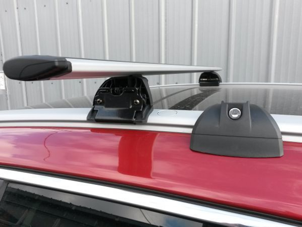 Багажник  "LUX" с дугами 1,2 м крыло для Ford Explorer V 2017-... с низким рейлингом.