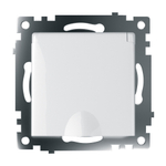 Розетка 1-местная с/з с крышкой (механизм), STEKKER GLS16-7112-01, 250В, 16А с защитной шторкой, серия Катрин, белый 39302