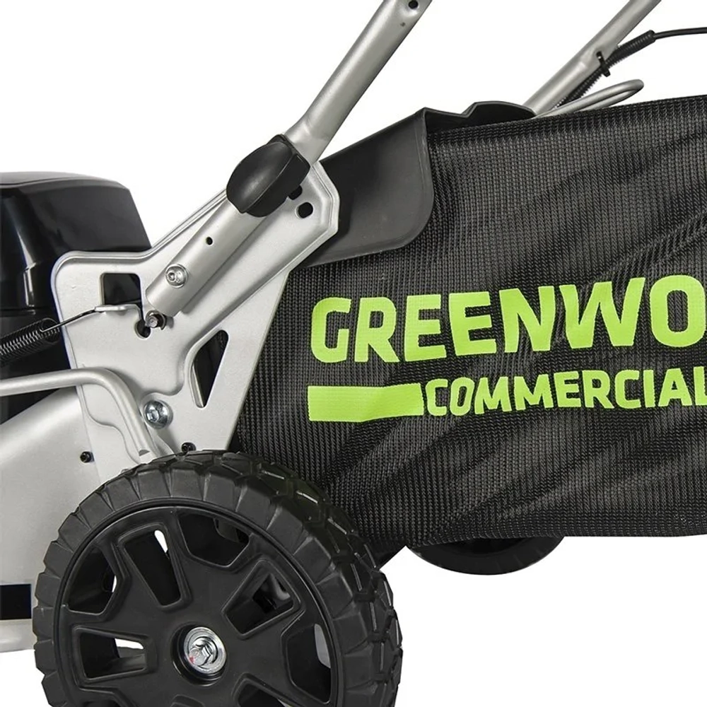 Аккумуляторная газонокосилка Greenworks GC82LM46K5 82V 82В (1 x 5 Ач, ЗУ) нож 46 см, 2502407UB