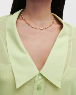 Колье Caramelle серебро 925 пробы покрытое золотом