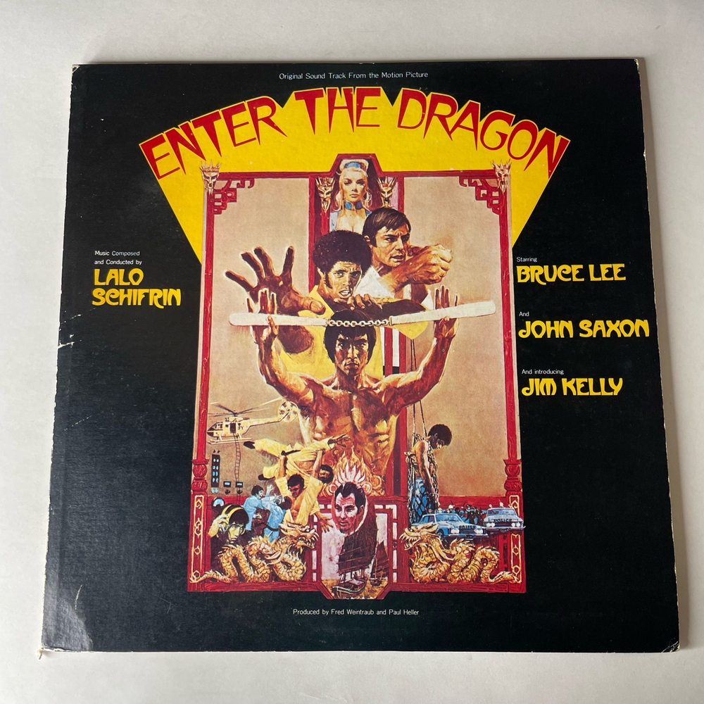 Винтажная виниловая пластинка LP Lalo Schifrin, Bruce Lee Брюс Ли Выход Дракона Enter The Dragon (Япония 1974) (Без Оби)