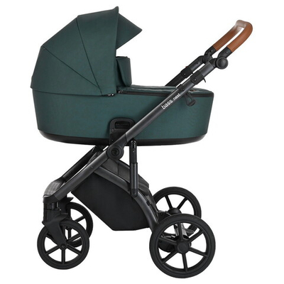 Детская коляска Roan Bass Next 2 в 1 RN222/1 Pacific Green/Black/ руч.Коричневый