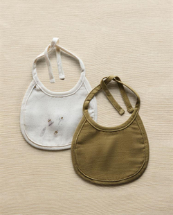 ZARA HOME ДЕТСКИЙ НАГРУДНИК (2 ШТ.), ЭКРЮ