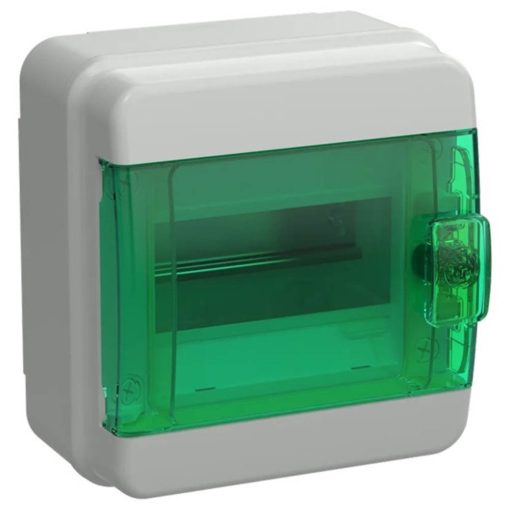 Корпус пласт. IEK TEKFOR КМПн- 6 IP65 зелен. прозр. дверь TF5-KP72-N-06-65-K03-K06