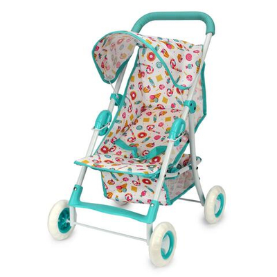 Коляска прогулочная "Фантазия" , голуб., 43*35*62см.