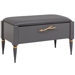 Банкетка Арт Серый Голд