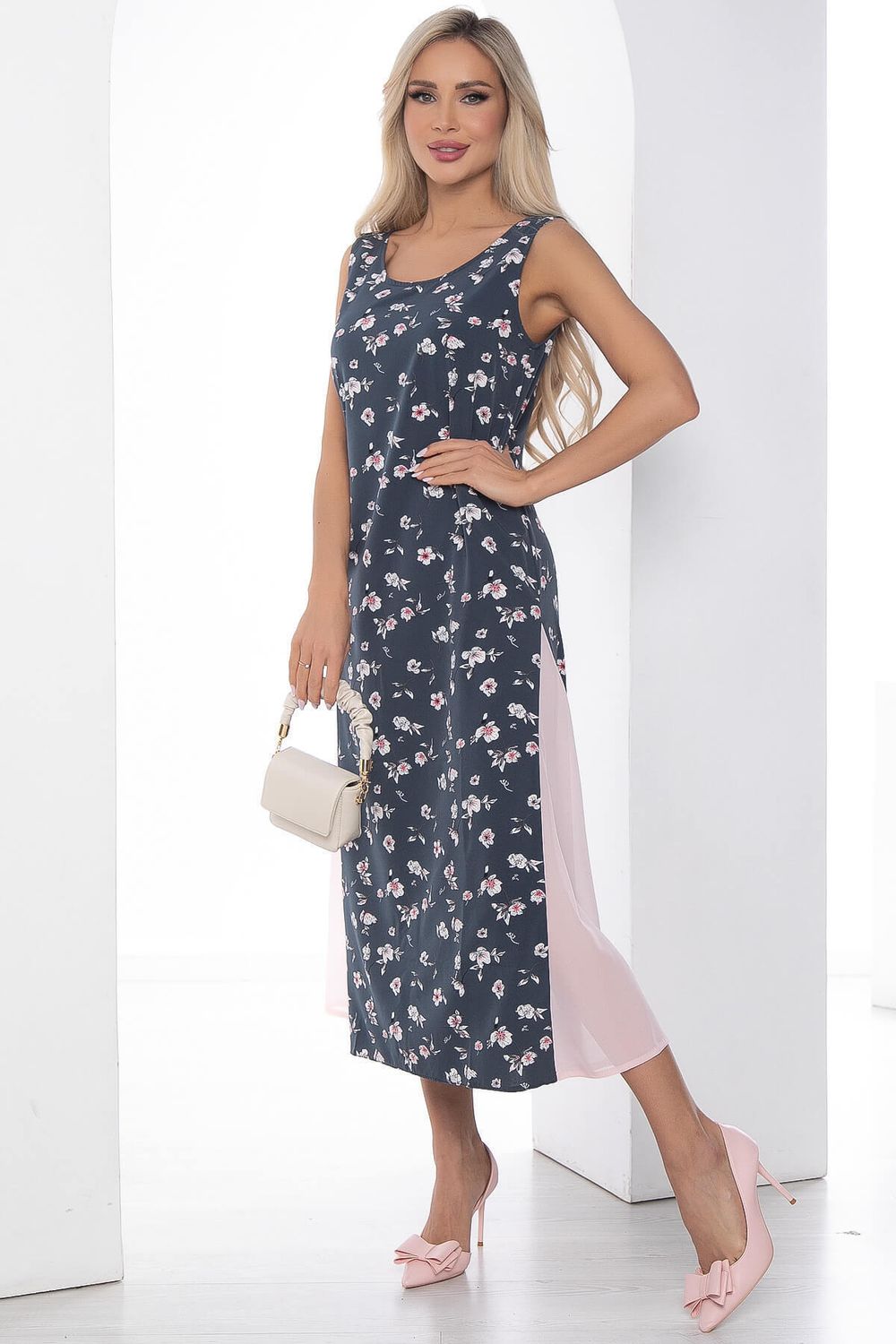 Сарафан Новый сезон (сине-розовый) П10373 LT Collection (Акция)