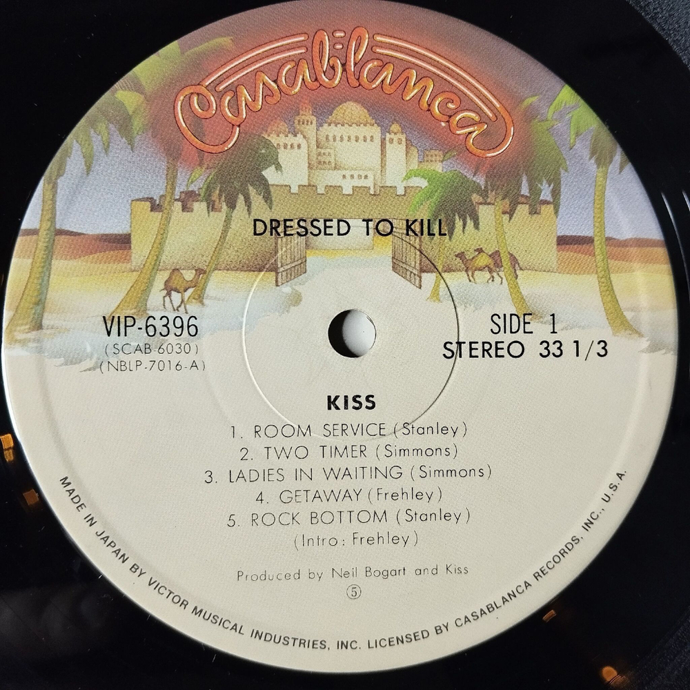 Винтажная виниловая пластинка LP Kiss Dressed To Kill (Japan 1976) (No Obi) Getaway