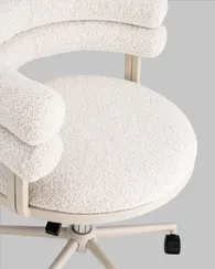 Стул офисный Castor, бежевое букле, бежевый ножки