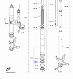 Сальник вилки Yamaha 5VX231450000