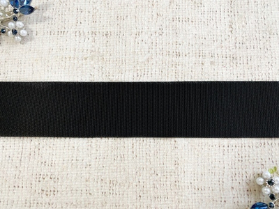 Лента ременная гладкая (стропа), ш. 3,2 см, чёрный