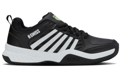 Мужские кроссовки теннисные K-Swiss Court Express 2 Clay - black/white/soft neon green