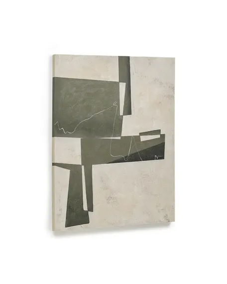 Fida Зеленый абстрактный холст 118 x 94 см