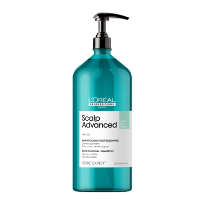 L'Oreal Professionnel SCALP ADVANCED шампунь очищающий для склонных к жирности волос , 1500 мл .