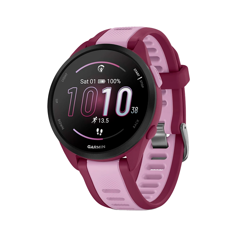 Умные часы Garmin Forerunner 165 Music, 43mm, Mist Berry/Lilac (010-02863-33)