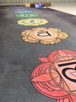 Коврик для йоги Chakras EGOyoga из микрофибры и каучука