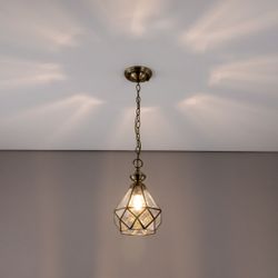 Citilux Витра-1 CL442110 Подвесной светильник витражный Бронза