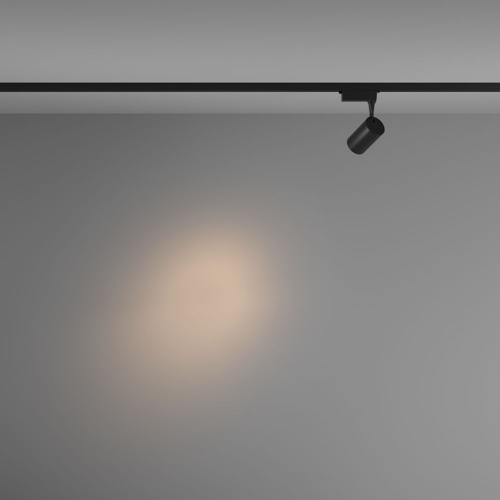 Трековый однофазный светодиодный светильник Maytoni Unity Vuoro TR003-1-6W3K-S-B