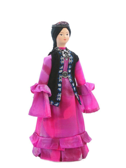 Кукла коллекционная Девушка в казахском праздничном костюме
