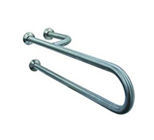 Поручень полукруглый 3 точки опоры правый нерж. сталь NOFER 15048.B глянцевый