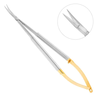 Ножницы хирургические Micro Schere TC, изогнутые
