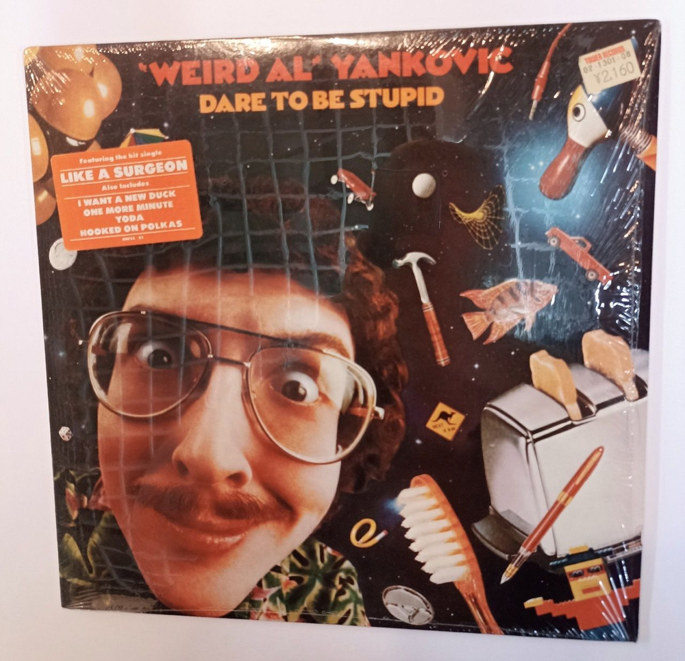 Винтажная виниловая пластинка LP Weird Al Yankovic Dare To Be Stupid (USA 1985)