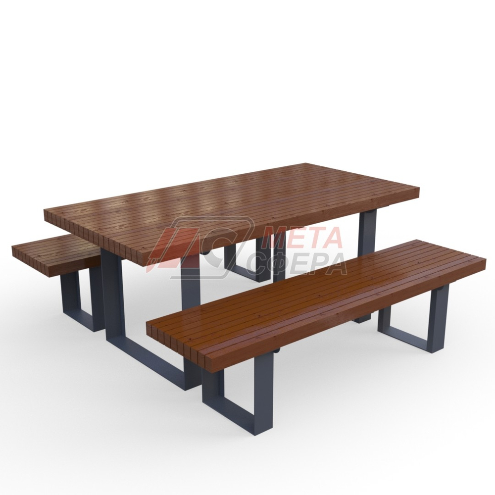 Стол уличный с лавками Спенсер