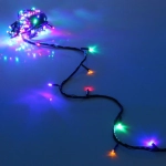 Гирлянда для дома 3,5м 36 ламп LED зелёный пров.,8 реж, IP-20, Мультицвет