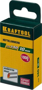 KRAFTOOL тип 140 (G/11/57) 10 мм, 1000 шт, калибр 20GA, скобы для степлера (31680-10)