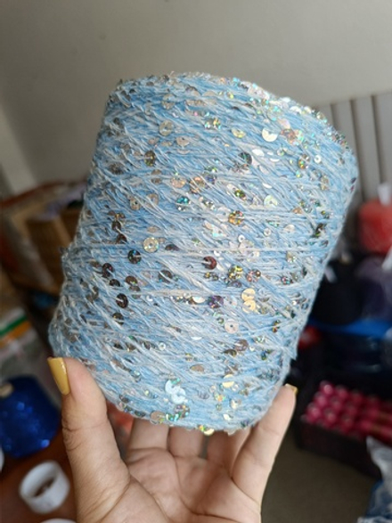 Бело-голубой, пайетки галографик , арт. AW003 КОРОЛЕВСКИЕ ПАЙЕТКИ (КОПИЯ LUSTROSA)