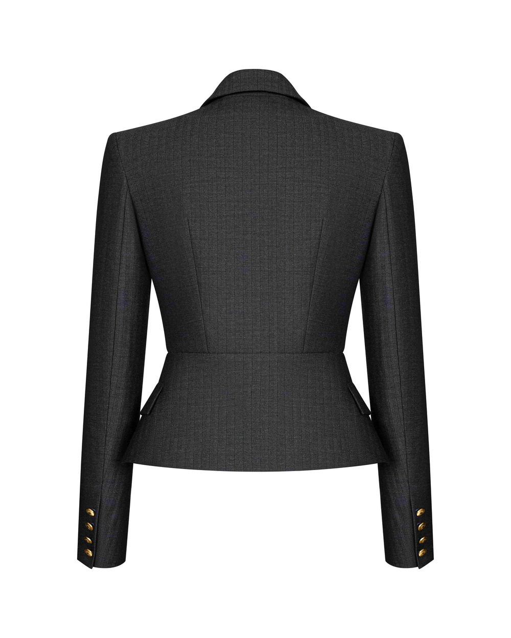 Жакет отрезной по талии из костюмной ткани