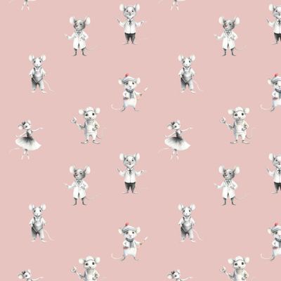 Мышки профессии акварель пудровый