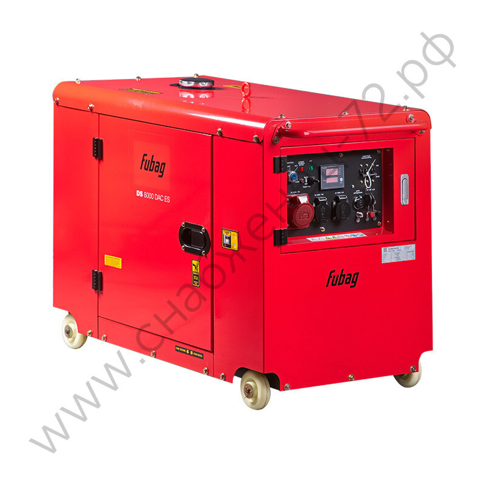 FUBAG Дизельный генератор (трехфазный) с электростартером и коннектором автоматики DS 8000 DAC ES (кожух)