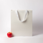 Пакет бумажный, 33x40x16, белый матовый, с вклееной ручкой