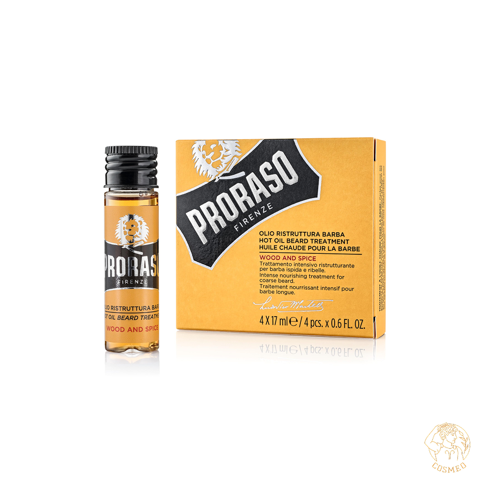 Масло для Бороды Wood and Spice в Proraso Ампулах 4 x17 мл