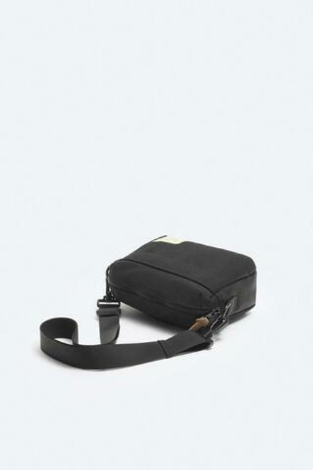 ZARA СУМКА ИЗ ТКАНИ, ЧЕРНЫЙ