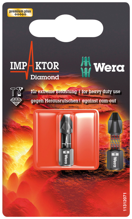 Насадка PH 2x25 851/1 IMP Wera DC Impaktor в уп. 05073916001