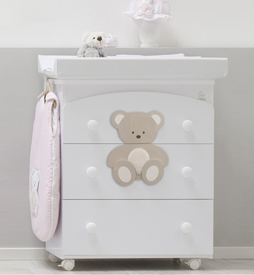 Комод пеленальный Italbaby Peluche белый/крем