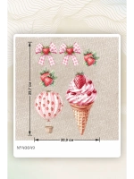 Термонаклейка на одежду, термопринт набор Клубника