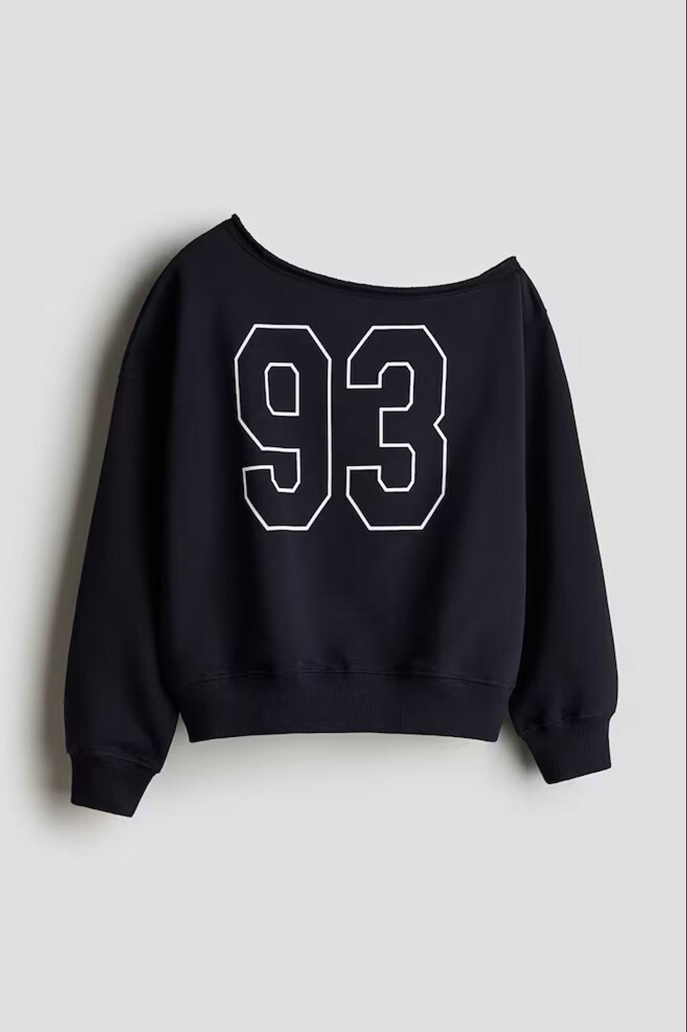 H&M Толстовка на одно плечо оверсайз, синий