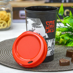 Стакан 400мл с крышкой "Смешарики" (черный)