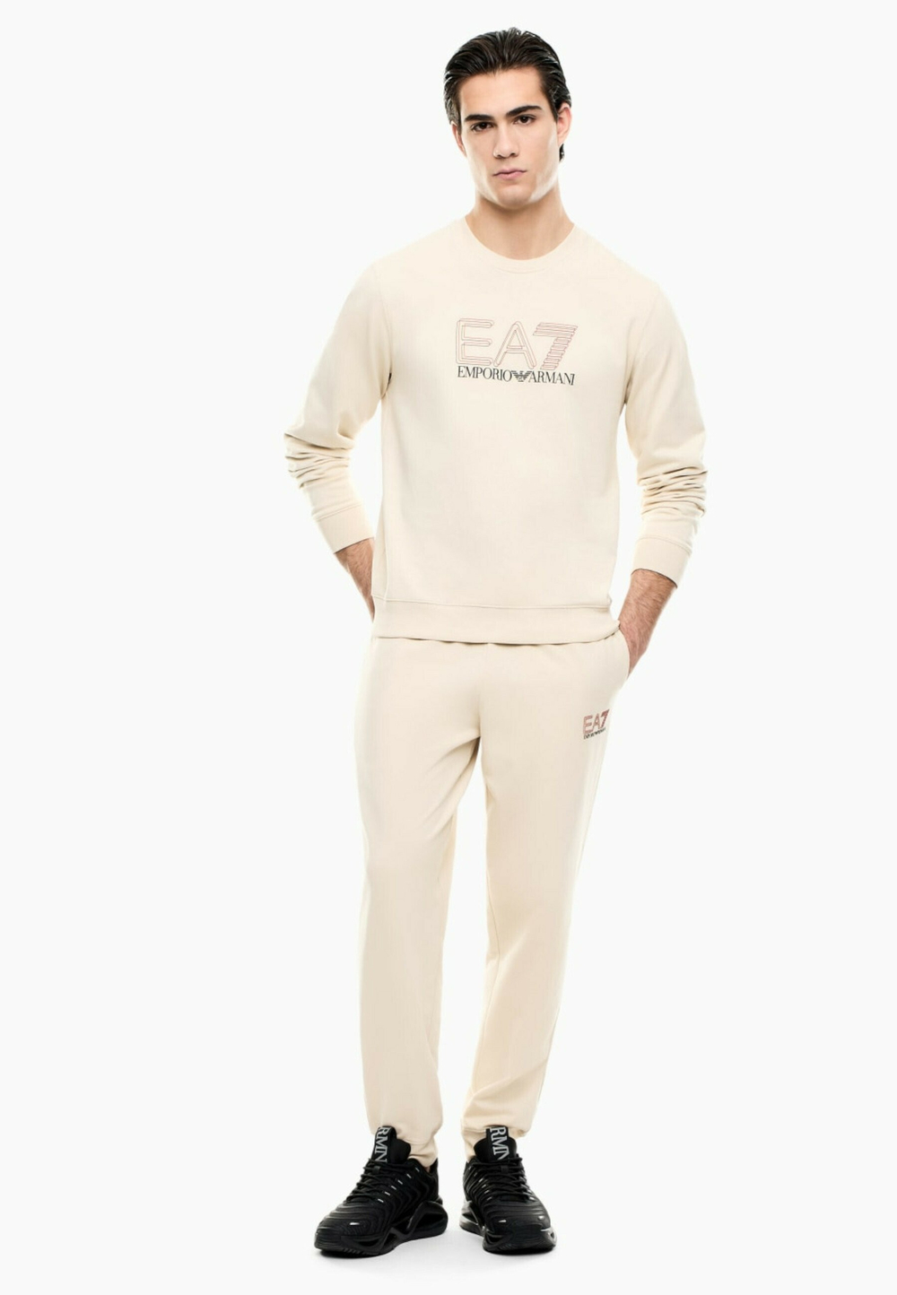 EA7 Emporio Armani Толстовка - Бежевый