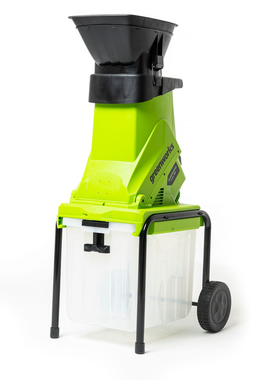 Электрический садовый измельчитель Greenworks GACSB, 2206707,200v, 2500 Вт с контейнером