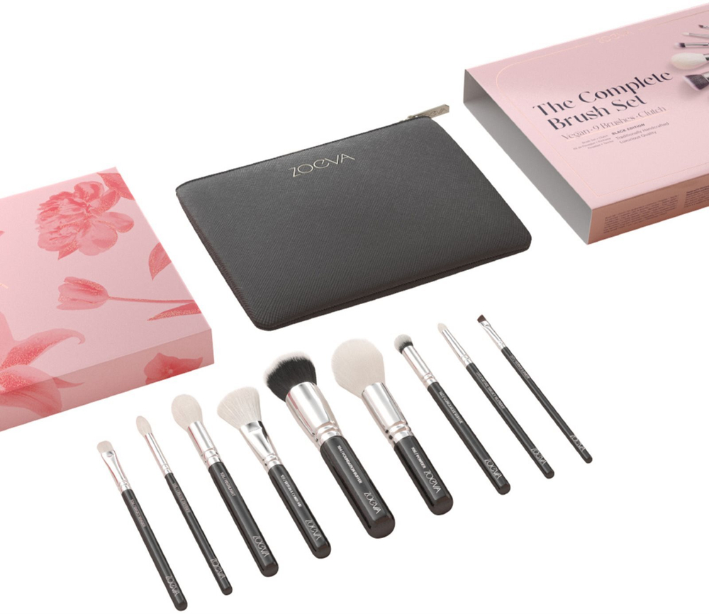 ZOEVA The Complete Brush Set - набор кистей с косметикой /  9 шт.   / GTIN 4250502824963