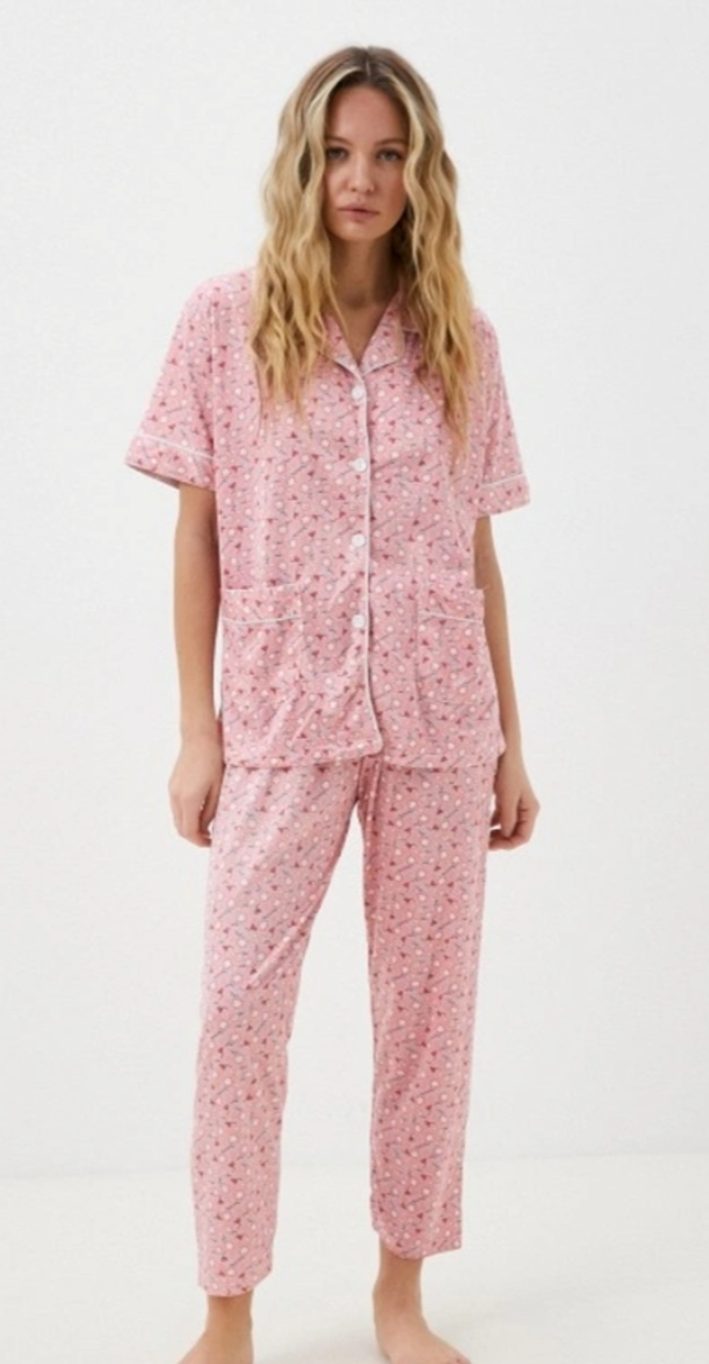 [m]П/ж штаны+рубашка к/р 157