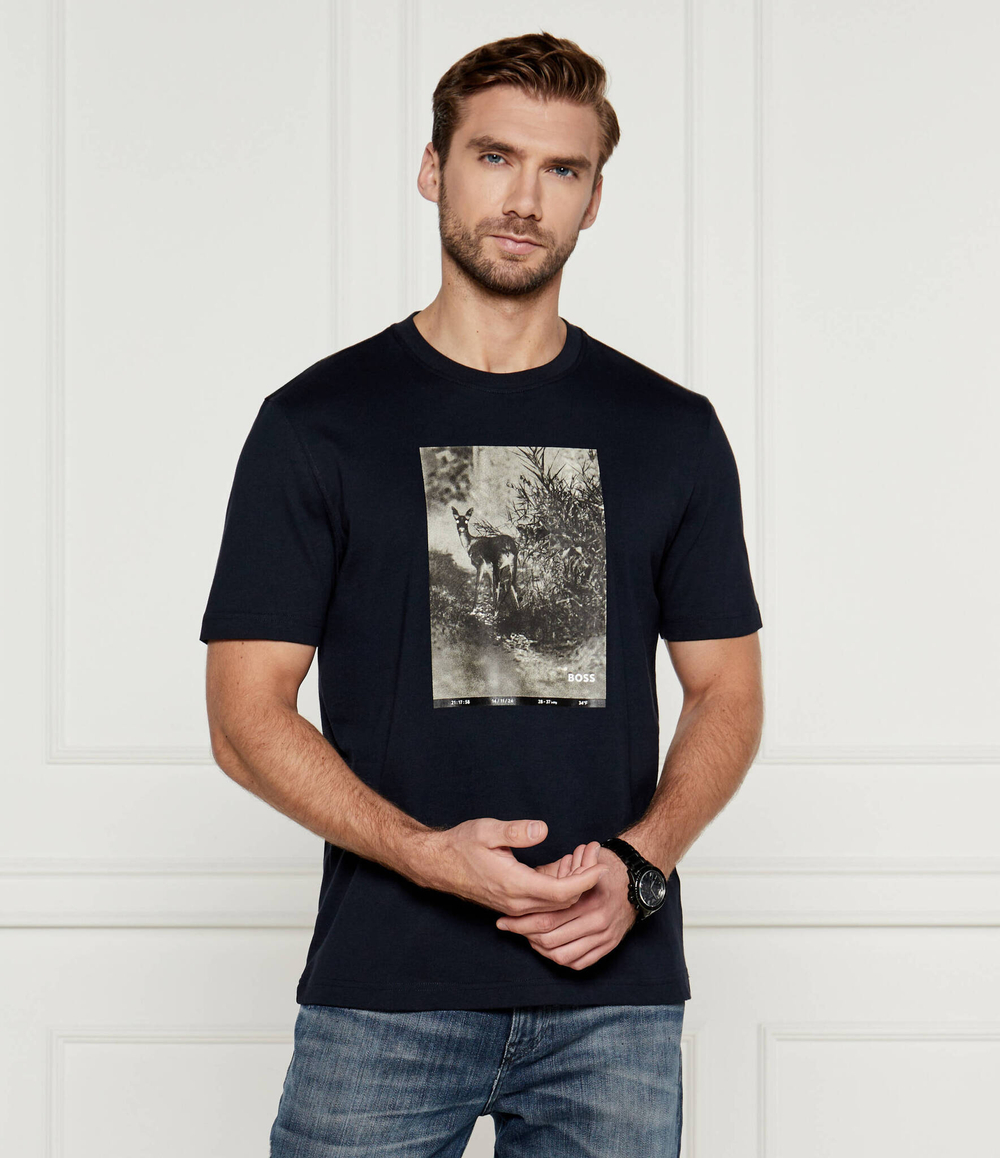 Футболка Te_Wilds BOSS ORANGE - темно-синий(50522894)