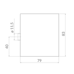 Замок навесной PK-1490 3key блистер диск.ключ