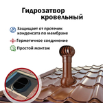 Гидрозатвор кровельный, черный